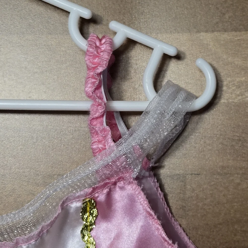 Disney Princess Aurora Sleeping Beauty Costume Set Jakks Pacific Pink Gold 4-6X